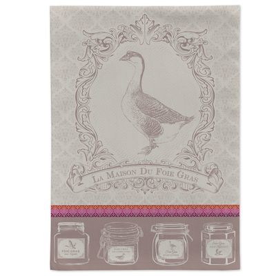 Tea towel - Foie Gras/Jacquard Tea Towel - AUTREFOIS DÉCORATION