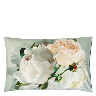 Bed linens - Peonia Grande Zinc - Cotton Sateen Bed Set - DESIGNERS GUILD