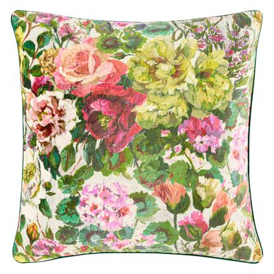 Throw blankets - Grandiflora Rose Dusk - Quilt and Cushion Case - DESIGNERS GUILD