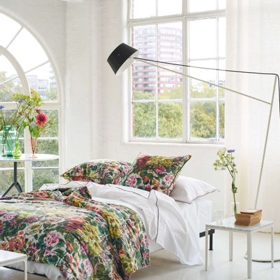 Throw blankets - Grandiflora Rose Dusk - Courtepointe et housse de coussin / Quilt and cushion case - DESIGNERS GUILD