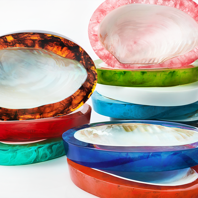 Gifts - Resin with Shell Caviar Dish - LILY JULIET