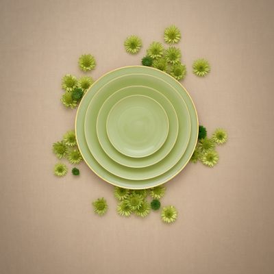 Formal plates - Matcha porcelain plates - PORCEL