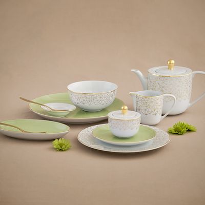 Couverts & ustensiles de cuisine - Matcha - assiettes en porcelaine - PORCEL