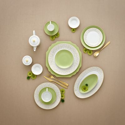 Assiettes de réception  - Matcha assiettes en porcelaine - PORCEL