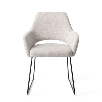 Chairs for hospitalities & contracts - Yanai Dining Chair - Pigeon, Slide Black - JESPER HOME