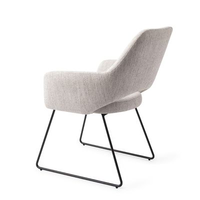 Chairs for hospitalities & contracts - Yanai Dining Chair - Pigeon, Slide Black - JESPER HOME
