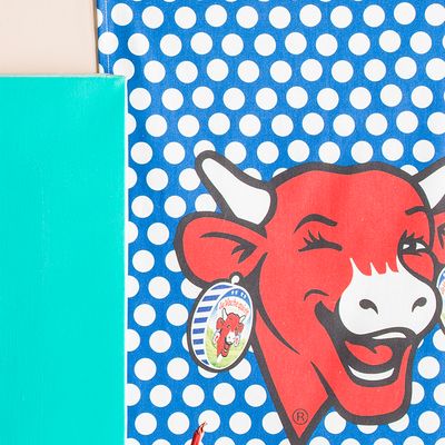 Torchons textile - La Vache qui Rit - Pop Bleu / Torchon imprimé - COUCKE