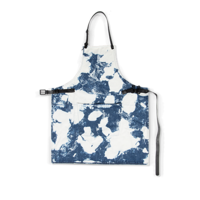 Aprons - BBQ Style Schort, Denim - Black/Blue Stained - DUTCHDELUXES