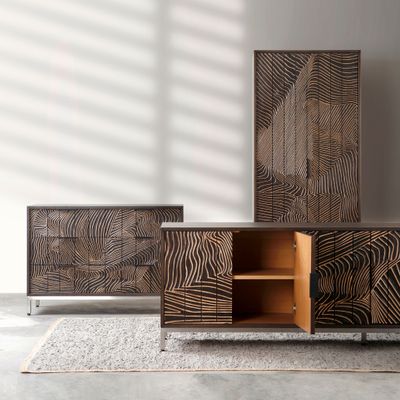 Chests of drawers - TRIBOA BAY LIVING Folded Linens Cabinet and Sideboards - DESIGN COMMUNE
