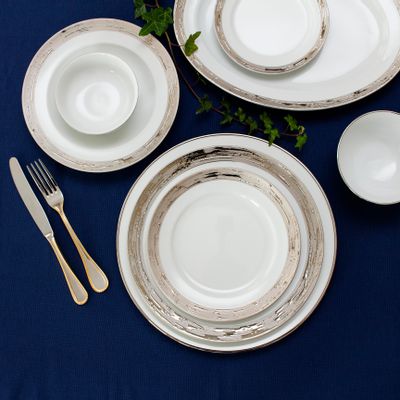 Kitchen utensils - Argentatus Sunset - porcelain plate - PORCEL