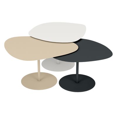 Tables de jardin - Tables gigognes Galet - MATIÈRE GRISE