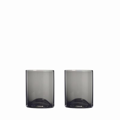 Glass - Set of 2 Drinking Glasses smoke -WAVE- - BLOMUS