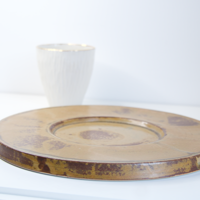 Formal plates - SET OF 2 ARTISAN CHEF PLATES IN SATURNUS - MAISON GALA