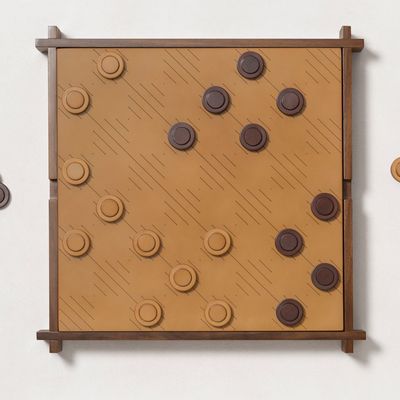 Design objects - STRUCTURA TRIPLE GAME BOX CHESS | DRAUGHTS | MUEHLE - GIOBAGNARA