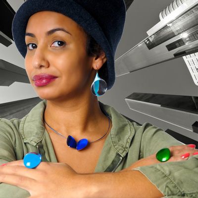 Jewelry - Earrings MX DESIGN 616 Blue - MX DESIGN