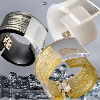 Jewelry - Bijoux Bracelet MX DACRYL 075 Gold Mesh - MX DESIGN