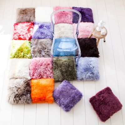 Cushions - Long wool sheepskin cushions - FIBRE BY AUSKIN