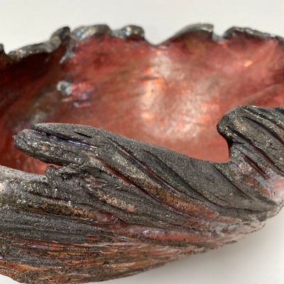 Ceramic - Ceramic Raku Cup “Magma” - BARBARA BILLOUD