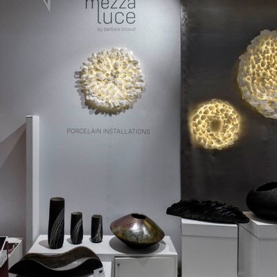 Ceramic - Mezza Luce “Mya” Lighting - Porcelain - BARBARA BILLOUD