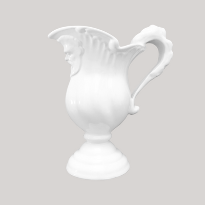 Vases - Vase Pichet Casque Ovale en faïence. - BOURG-JOLY MALICORNE