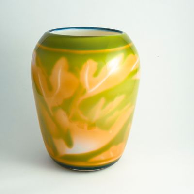 Art glass - VASE GRAAL Decoration Patrick - ERIC LINDGREN