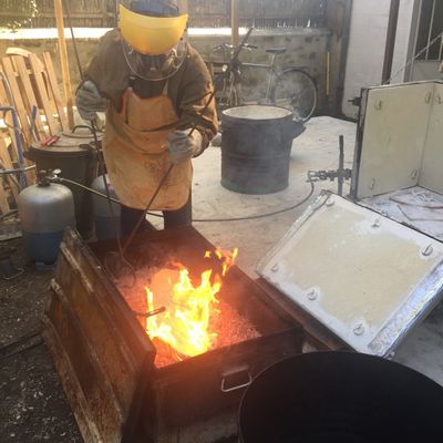 Ceramic - Black Raku Ceramic Sheet “Black Magic” - BARBARA BILLOUD