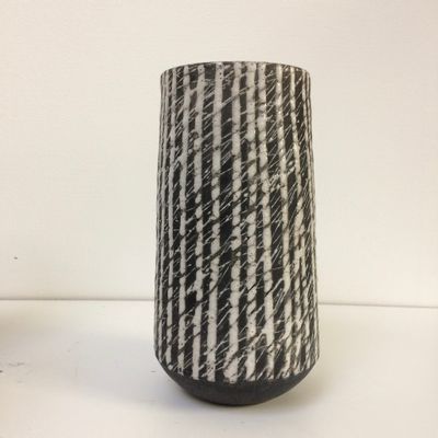 Ceramic - Raku Ceramic Vase “Tweed” - BARBARA BILLOUD