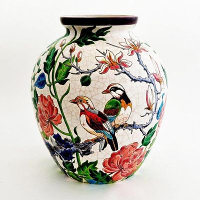 Ceramic - Dany Vase “Quietude” - MANUFACTURE DES EMAUX DE LONGWY 1798