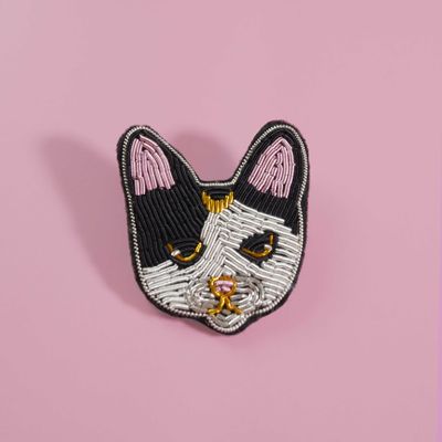 Design objects - Moon Cat Brooch - MALICIEUSE