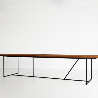 Dining Tables - MESA NERO Large Table - HEERENHUIS MANUFACTUUR