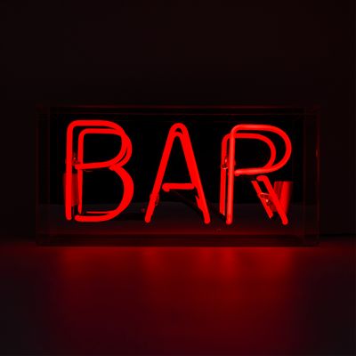 Desk lamps - 'Bar' Acrylic Box Neon Light - LOCOMOCEAN