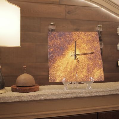 Clocks - MIRRORED WALL WATCH - ANTIQUE MIRROR