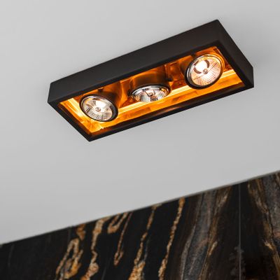 Recessed lighting - Ceiling Semi-recessed spotlight Q-BRI COMETE - AUTHENTAGE LIGHTING