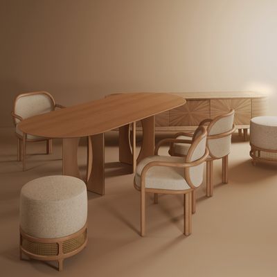 Tabourets - Tabouret George - WOOD TAILORS CLUB