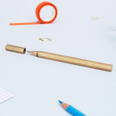 Gifts - Brass Hexagonal Pen - SUCK UK