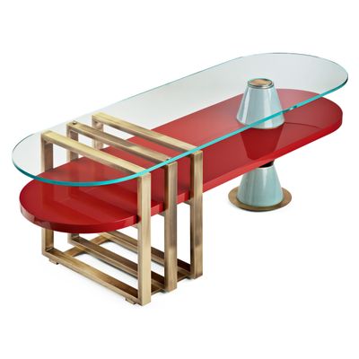 Coffee tables - PALM OVAL COFFEE TABLE - MARIONI