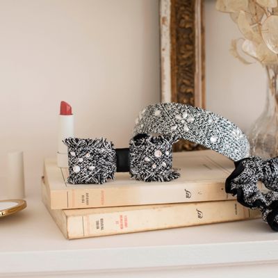 Hair accessories - CAMILA tweed headband - VALÉRIE VALENTINE