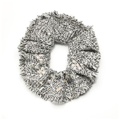 Hair accessories - CAMILA tweed scrunchie - VALÉRIE VALENTINE