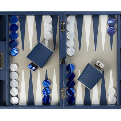Objets de décoration - Backgammon médium I Cuir Buffle - HECTOR SAXE PARIS DEPUIS 1978