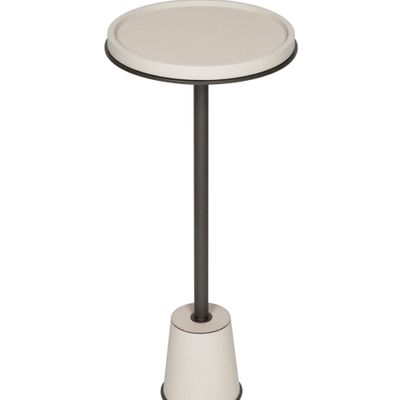 Other tables - SORRENTO LEATHER SIDE TABLE - GIOBAGNARA