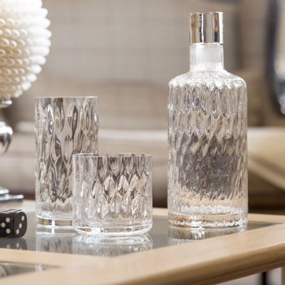 Wine accessories - QUADROTTICO decanter, DOF, HB tumblers - MARIO CIONI & C