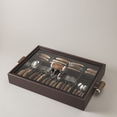 Cutlery set - Tableware set with tray - LORENZI MILANO