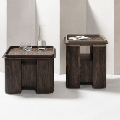 Autres tables  - LLOYD TABLES D'APPOINT + PLATEAU AMOVIBLE - GIOBAGNARA