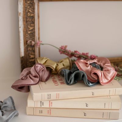 Accessoires cheveux - Chouchou en satin de soie OCEANE - VALÉRIE VALENTINE