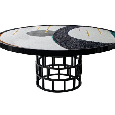 Tables Salle à Manger - Grande table circulaire « Crossing de Callisto » - KALARARA