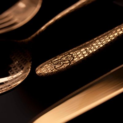 Flatware - Lizzard Gold Cutlery - ROBERTO CAVALLI HOME TABLEWARE