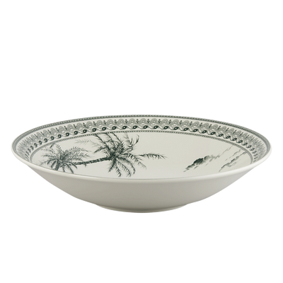 Everyday plates - Pasta plates Vue d'Orient - Les Dépareillés Vert - GIEN