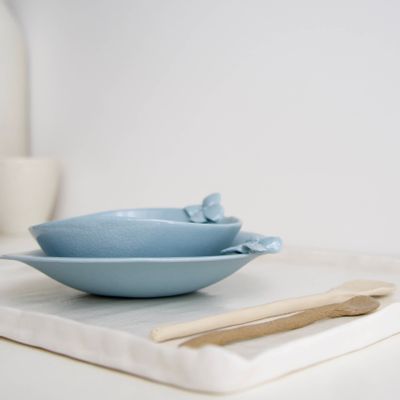 Tea and coffee accessories - TASSES ET SOUCOUPE BLUE_CUP A L'ENSEMBLE 2 personnes - MAISON GALA