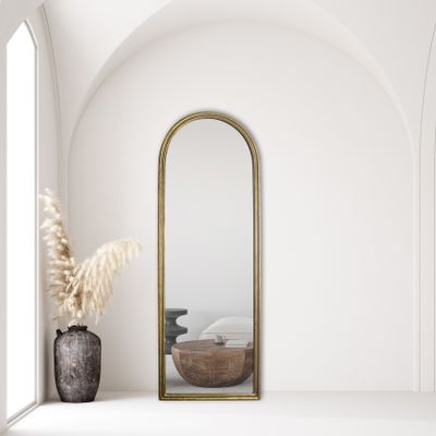 Miroirs - MIROIR FENETRE DORE 170X60CM - EMDE