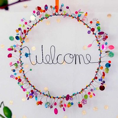Other wall decoration - Decoration Funkel Welcome Wreath - NOÏ